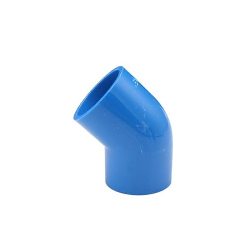 Pipe Fittings 20mm 25mm 32mm 40mm 50mm ID 45 Degree Elbow Blue PVC Tube Joint Pipe Fitting Coupler Water Connector For Aquarium Fish Tank(25mm) - size: 25mm