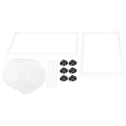 Aquarium Fish Breeder Box, Fish Tank Breeder Net Fish Hatchery Isolation Separation Net with Suction Cups for Aquarium Shrimp Betta Small and Big Size ﻿ (L)