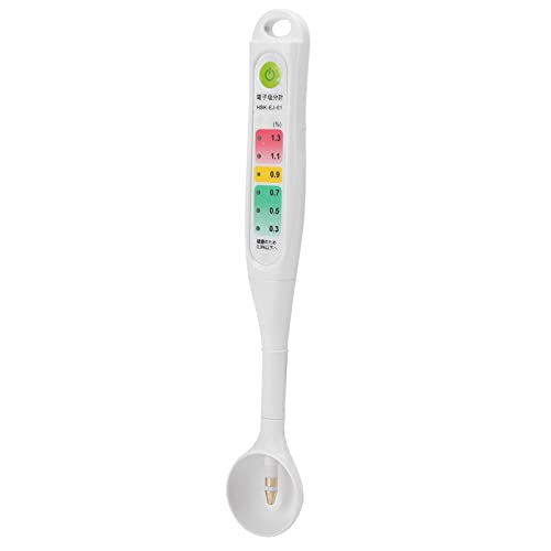 Mingzhe Portable Salinity Tester with LED Indicator Light for Accurate Salt Concentration Measurement in Aquariums and Food, Durable ABS Resin, 1 Unit