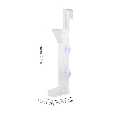 Acrylic Shrimp Feeding Tube, Shrimp Feeder Transparent Glass Shrimp Feeding Dish Tray with Suction Cups for Fish Jar Aquarium Crystal Shrimp Crabs Clams