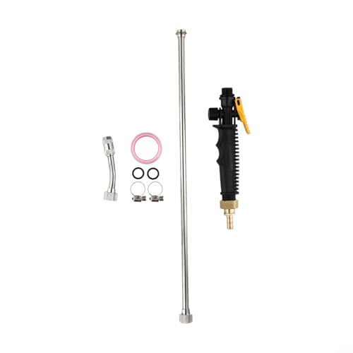 Stainless Steel Spray Bar Replacement With 3/8" Brass Barb,Adjustable Nozzle Wand For Garden Hose Backpack Sprayer,Rubber Handle