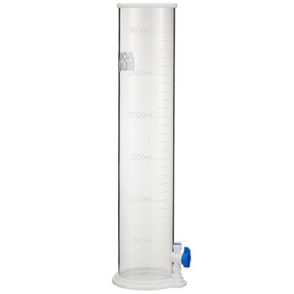 DC-2 Acrylic Aquarium Dosing Container – 3L Auto Top Off Reservoir with Quick Connect Fittings, Low Profile Footprint, Durable Design for Reef Tanks, Saltwater Aquariums & Dosing Pumps
