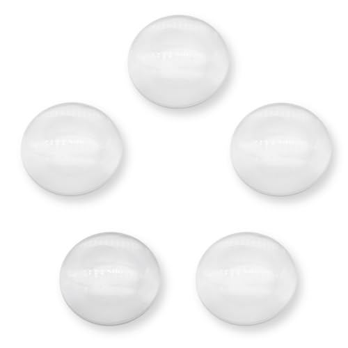 Double Convex Lens - 25mm Diameter, 50mm Focal Length, Optical biconvex Lens for Physics Experiments, Photography, Magnifying, and DIY Projects - Pack of 5pcs (25mm x H4.6mm x F50) - size: 25mm x H4.6mm x F50