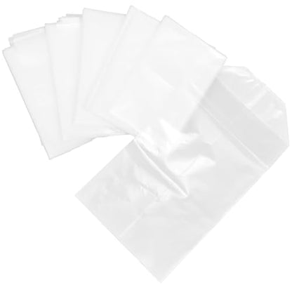 Beaupretty 50pcs Fish Transport Bags with Oxygen Pouch, 20x35x12cm Square Bottom Packaging Bags for Live Ornamental Fish and Shrimp Seedlings, Portable Carry Handle with Rubber Bands