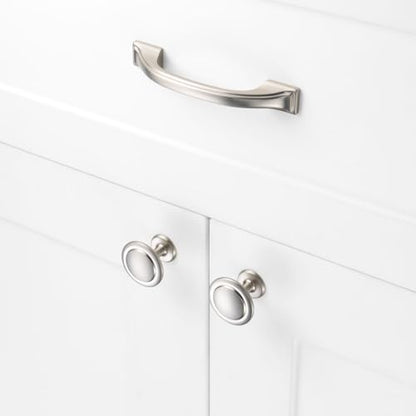 20 Pack 3 Inch Brushed Nickel Cabinet Pulls Satin Nickel Cabinet Handles Silver Kitchen Hardware for Cabinets Drawer Dresser ZP2409 Cupboard Bedroom Closet Bathroom Vanity - color: Brushed Nickel, size: 3" Hole Centers-20 Pcs