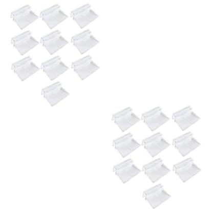 BESPORTBLE 20pcs Acrylic Support Bracket for Aquarium Cover Transparent Fish Tank Cover Frame Holder for Tank for Open and Reptile Habitats