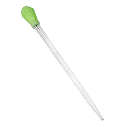 18.7in Long Turkey Baster for Aquarium, 50ml Long Pipette for Fish Tank Coral Food Feeder Syringe Aquarium Water Changer Siphon for Marine Fish Reef Aquatic Plant Spider, Green