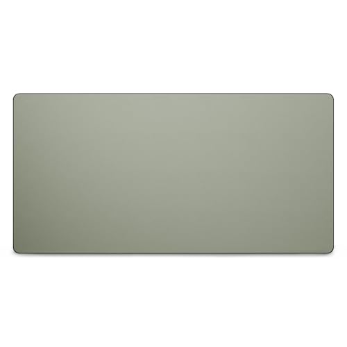 Leather Desk Pad Mat, Non-Slip Desk Blotter Pad - Desk Protector for Office, Home, Laptop, and Desktop - color: Sage, size: 34" x 17"