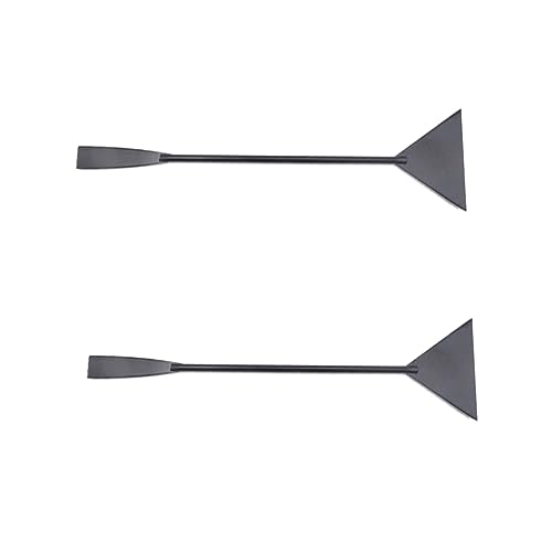 NOLITOY 2pcs Aquascaping Tool Fish Tank Plant Shovel Waterweed Grass Clipper Cleaning Tools for Aquarium Maintenance - color: Blackx2pcs, size: mediumx2pcs