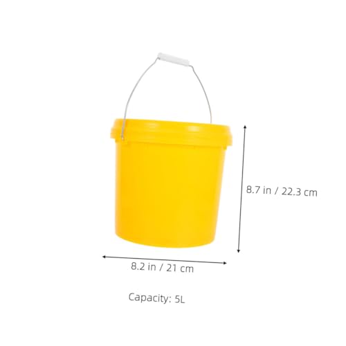 NOLITOY Heavy Duty Sealed Plastic Bucket with Lid Versatile Pail for Food Water Household Storage Portable Leakproof Container for Kitchen Office Use