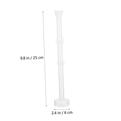 Kisangel 1set Glass Shrimp Feeder Dish Aquarium Container for Fish and Shrimp Easy to Clean Leak Design for Aquariums