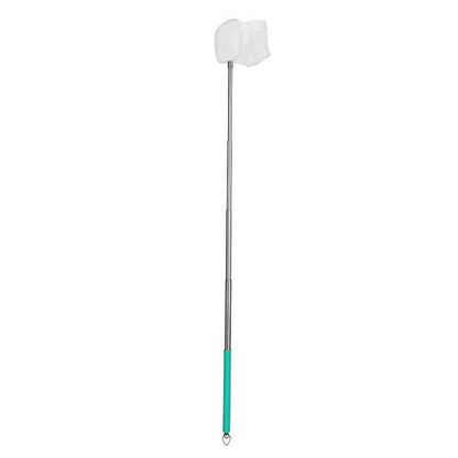 Pssopp Small Aquarium Fish Net Telescopic Pole Fish Shrimp Catch Nets Skimming Net with Extendable Long Handle for Fish Fry Crystal Shrimp(Green )