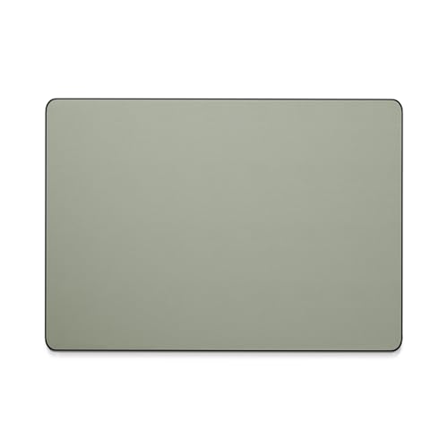 Leather Desk Pad Mat, Non-Slip Desk Blotter Pad - Desk Protector for Office, Home, Lap Desk, Laptop, and Desktop - color: Sage, size: 17" x 12"