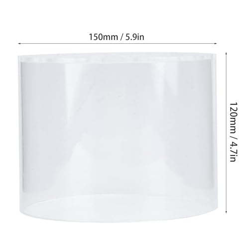 Acrylic Transparent Coral Feeder Cover, Shrimp Device for Aquarium Fish, Safe Coral Environment to Observe Coral Health (150mm)