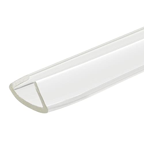 uxcell U Channel Edge Trim, 4.9ft Length Soft Rubber Guard Seal Strip Edge Protector Fit for 14-15mm Edge, (15/32" W x 3/4" H) Clear - size: 15/32"x 3/4"x 4.9ft