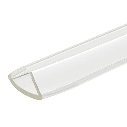 uxcell U Channel Edge Trim, 4.9ft Length Soft Rubber Guard Seal Strip Edge Protector Fit for 14-15mm Edge, (15/32" W x 3/4" H) Clear - size: 15/32"x 3/4"x 4.9ft