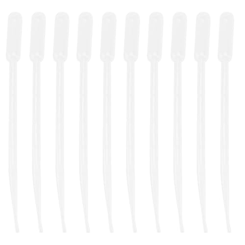 VANZACK 10pcs 5ml Feeding Tubes Shrimp Liquid Feeders Coral Syringe Tubes Long Plastic Pipettes Manual Suction Fish Feeding Tools for Aquarium Pet Supplies