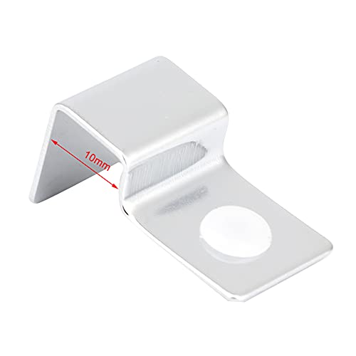 Sonew 4Pcs Stainless Steel Aquarium Glass Cover Clip, Nonslip Fish Support Bracket, AntiRust and Sturdy, for Aquariums (10mm (4 Pieces/Set))