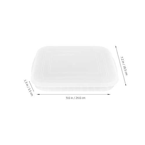 3pcs Transparent Cold Container for Refrigerator Reusable Food Storage Box for Bacon Shrimp Fish and Meat for Freshness and Organization Home Outdoor Use