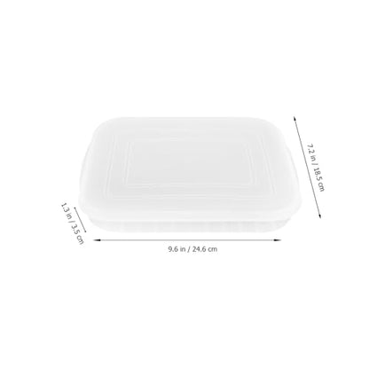 3pcs Transparent Cold Container for Refrigerator Reusable Food Storage Box for Bacon Shrimp Fish and Meat for Freshness and Organization Home Outdoor Use