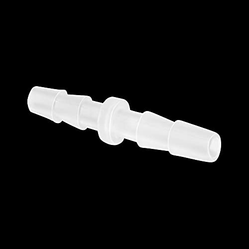 Feelers 3/16" x 3/16" Plastic Hose Barb Fitting 15 Pack, Equal Barbed Splicer Connector, Straight Union Adapter for Aquarium, Air Line, Fuel Line, Liquid Transfer