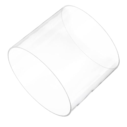 6" Clear Plastic Rigid Pipe 195mm ID x 200mm OD (7.7" ID x 7 7/8" OD) Acrylic Round Tubing, [for Plumbing, Hydraulics, Aquarium] - size: 7.7" x 7 7/8"