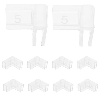 Homoyoyo 10pcs Silicone Corner Guards 90-Degree L-Shaped Aquarium and Furniture Edge Protectors 5mm Thickness Safe Indoor Corner Bumpers for Table and Fish Tank