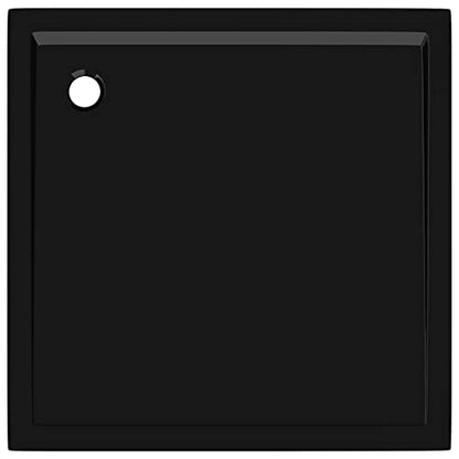 vidaXL Square ABS Shower Base Tray Home Indoor Bath Bathroom Hardware Fixture Part Plumbing Low Threshold Shower Tray Bath Pan Base Black - color: Black, size: 31.5" x 31.5"