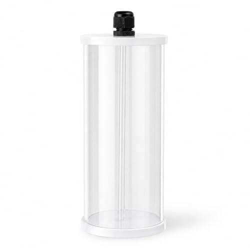 Acrylic Aquarium Titration Pump Container 0.8L with Scale, Transparent Tube - Liquid Storage Accessory, Accurate Additive Dispensing for Fish Tanks