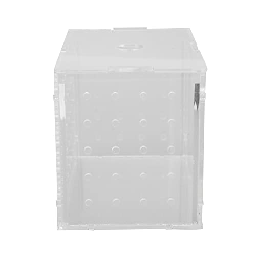 Fish Breeder Box, Aquarium Fish Breeding Box, High Transparency Acrylic Hatchery Incubator Tank with Suction Cups for Baby Fish Shrimp Clownfish Isolation and Rearing (9 * 6 * 7CM)