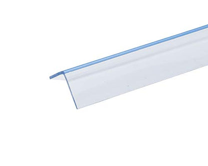 4 FT Clear Plastic Angle – 1 1/4" x 1/8" – Transparent Plastic Corner Guard – Edge Protector Trim for Walls, Furniture, Counters & DIY Projects