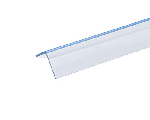 4 FT Clear Plastic Angle – 1 1/4" x 1/8" – Transparent Plastic Corner Guard – Edge Protector Trim for Walls, Furniture, Counters & DIY Projects