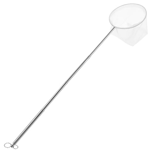 POPETPOP Aquarium Net for Small Fish and Shrimp, Stainless Steel Extendable Handle 3D Fine Mesh Catching Net for Mini Fish Tanks and Shrimp Cleaning