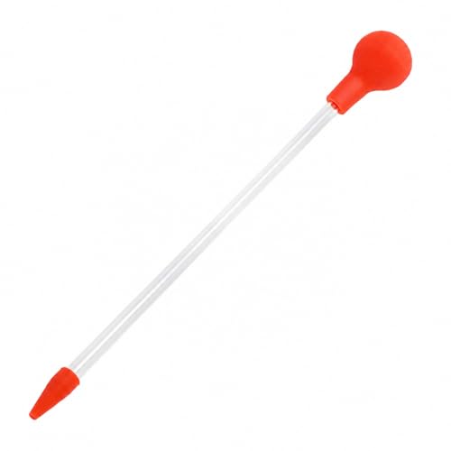 Aquarium Choice Coral Feeder Long Syringe Tube Liquid Fertilizer Feeder SPS HPS Marine Reef Coral Feeder Tool Fish Excreta Cleaner Precise spot Feeding Tube 18.3 Inch Long - size: 1 units red coral feeder