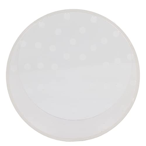 Acrylic Transparent Feeder Cover, Aquarium Feeding to Prevent Fish and Shrimp from Stealing Food, with Center Hole for Feeding Tube, for Reproduction and Safe Feeding in Fish (120mm) - size: 120mm