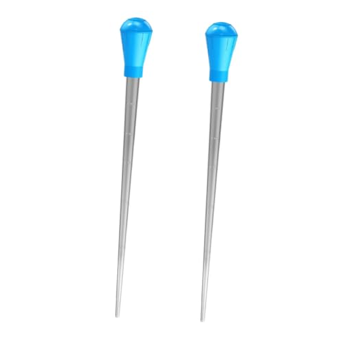 2pcs Graduated Plastic Droppers Squeeze Transfer Pipette for Accurate Liquid Measurement for Fish Tank Maintenance and Kitchen Use