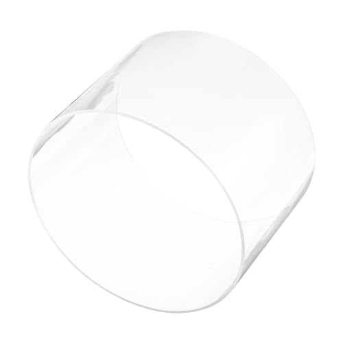 6" Clear Plastic Rigid Pipe 214mm ID x 220mm OD (8.4" ID x 8.7" OD) Acrylic Round Tubing, [for Plumbing, Hydraulics, Aquarium] - size: 8.4" x 8.7"