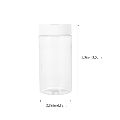 Fish Tank Feeding Bottles 2-Pack Transparent Storage Containers for Aquarium Fish Food Dispensing 5.31X2.55X2.55In Easy-to-Use Feeder for Home and Pet Supplies