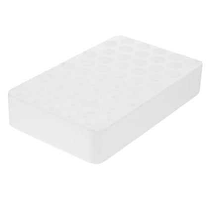 GLEAVI 50holes Test Tube Rack Foam Holder for Tubes Secure Laboratory Organizer Foam Material for Safe Storage and Transport