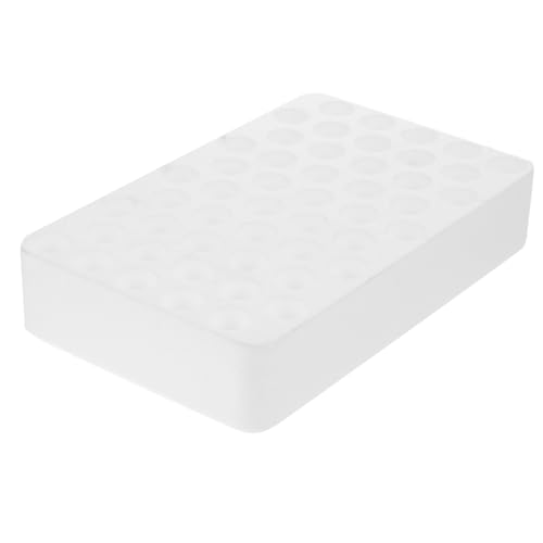 GLEAVI 50holes Test Tube Rack Foam Holder for Tubes Secure Laboratory Organizer Foam Material for Safe Storage and Transport