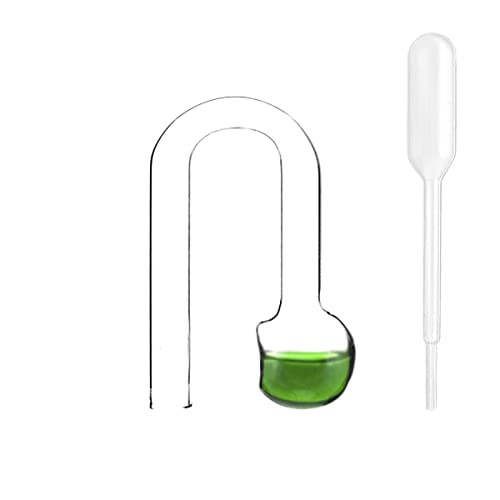 Glass CO2 Drop Checker Aquarium Hang On CO2 Monitor CO2 Detector for Aquarium Planted Tank
