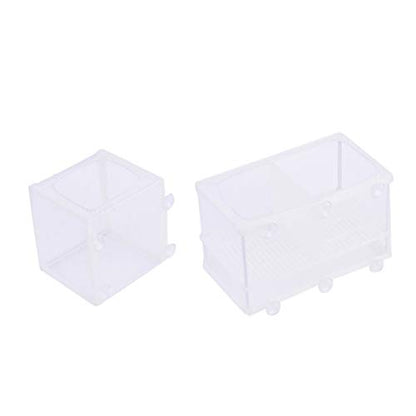 POPETPOP Fish Incubator Mesh Fish Ghost Shrimp Breeding Net Aquarium Drip Acclimation Kit Hatchamals Incubators Hatchinals Acclimation Net Brine Shrimp White Dripping