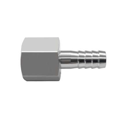 2PCS Stainless Steel Hose Barb Fittings 1/2" Hose Barb x 1/2" NPT Female Adapter - size: 1/2" Barb x 1/2" FNPT