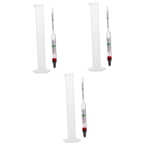 ULTECHNOVO 3sets Hydrometer Testing Tool for Aquariums and Fish Tanks Includes Measuring Cylinder for Accurate Measurement and Easy to Use for Life Monitoring