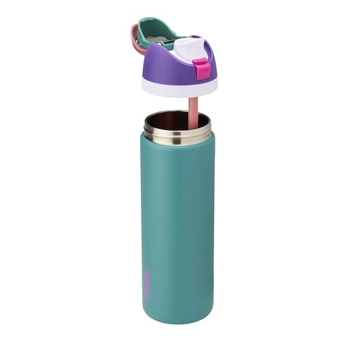 Owala FreeSip Stainless Steel Water Bottle 24 oz 80s Ski Slopes - color: 80s Ski Slopes, size: 24 Ounces