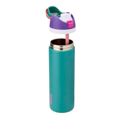 Owala FreeSip Stainless Steel Water Bottle 24 oz 80s Ski Slopes - color: 80s Ski Slopes, size: 24 Ounces