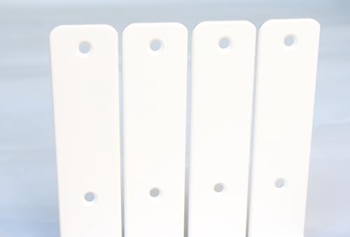 4 Pack - L 9" x H 6" x W1.5, 5mm Thick White L Shelf Bracket, Iron Shelf Brackets, Metal Shelf Brackets, Floating Shelf, Shelf Supports with Screws - size: 9''x6'', style: White 4 Pack
