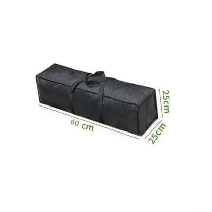 Tent Pole Bag Oxford Cloth Camping Storage Fishing Rods Awning Frame Clubs Carry Case with Reinforced Bottom Black 59.1 Inch(60 * 25 * 25 cm)