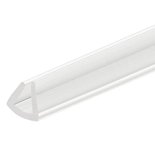 uxcell U Channel Edge Trim, 4.9ft Length Soft Rubber Guard Seal Strip Edge Protector Fit for 3-4mm Edge, (5/16" W x 9/32" H) Clear - size: 5/16"x 9/32"x 4.9ft