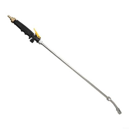 Stainless Steel Spray Bar Replacement With 3/8" Brass Barb,Adjustable Nozzle Wand For Garden Hose Backpack Sprayer,Rubber Handle